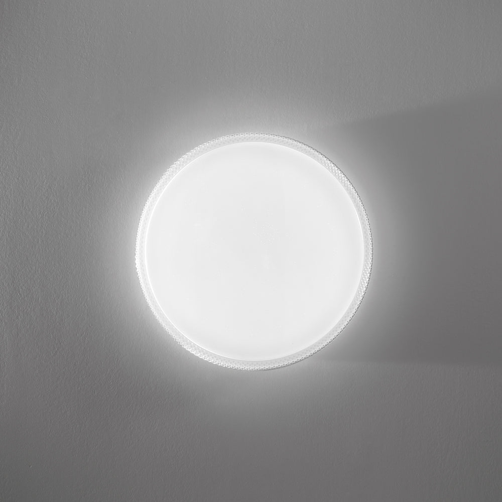 PLAFONIERA LED PIXEL TONDA BIANCA 40W 3900LM CCT DIMMERABILE WI-FI CON TELECOMANDO 49,5X9,5X49,5CM