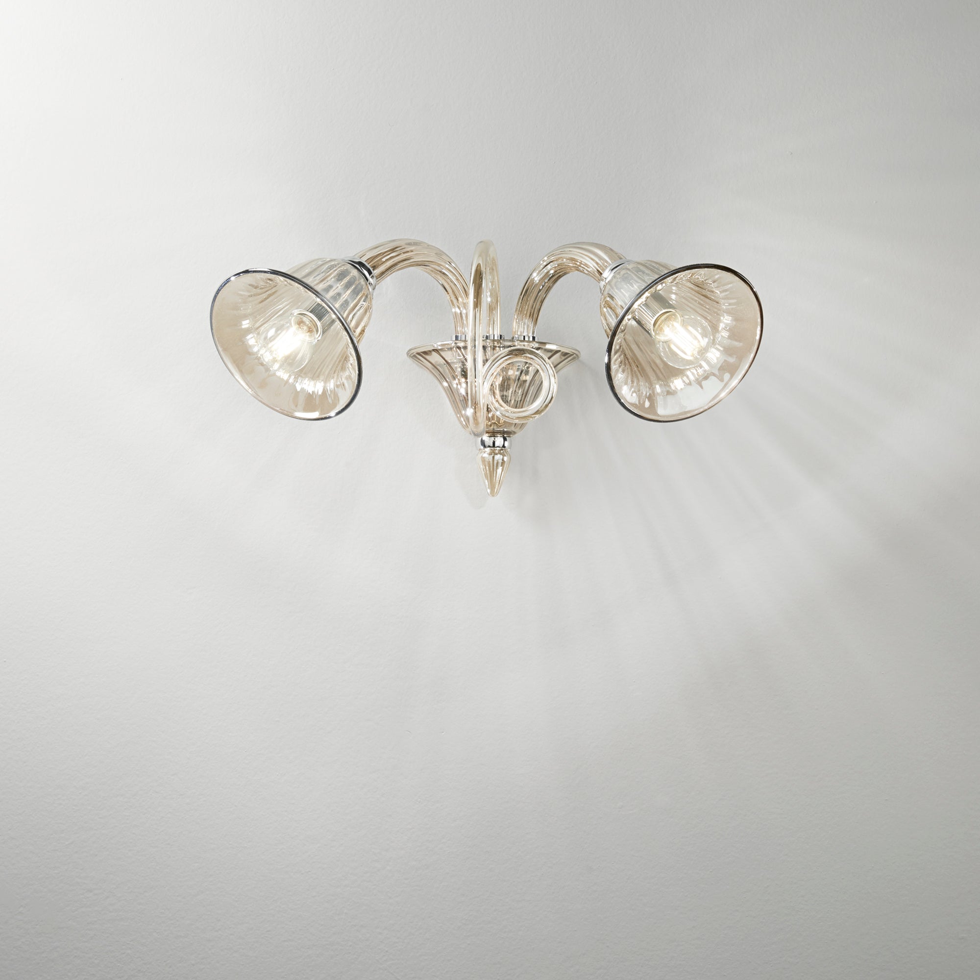 APPLIQUE POSEIDON CHAMPAGNE 2XE14 37X37X23,5CM