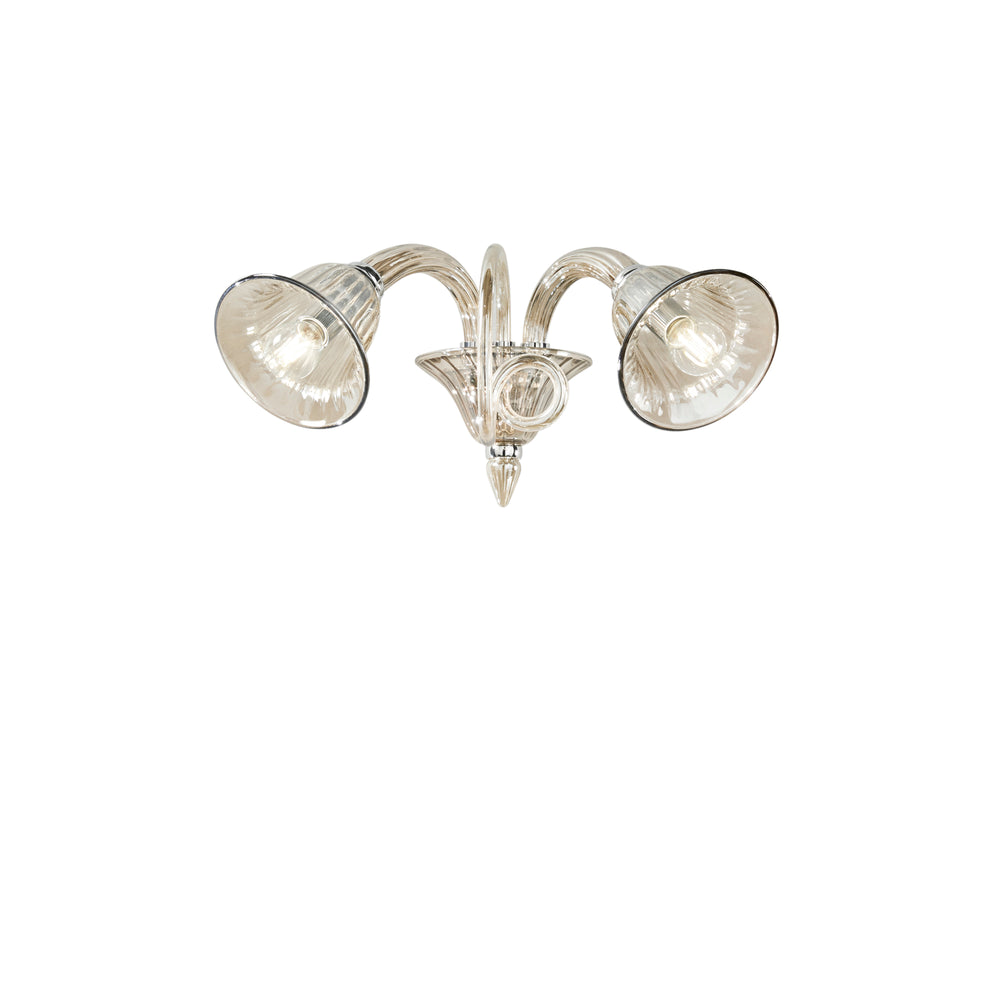 APPLIQUE POSEIDON CHAMPAGNE 2XE14 37X37X23,5CM