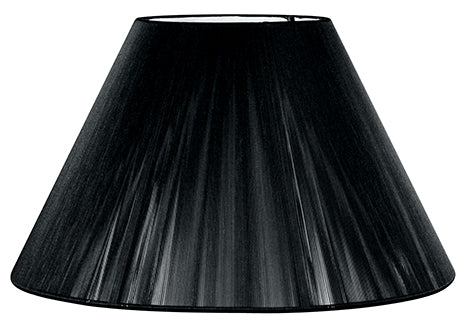 "Paralume SINFONIA nero in tessuto lampadine E27 Ø 35cm."