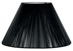 "Paralume SINFONIA nero in tessuto lampadine E27 Ø 35cm."