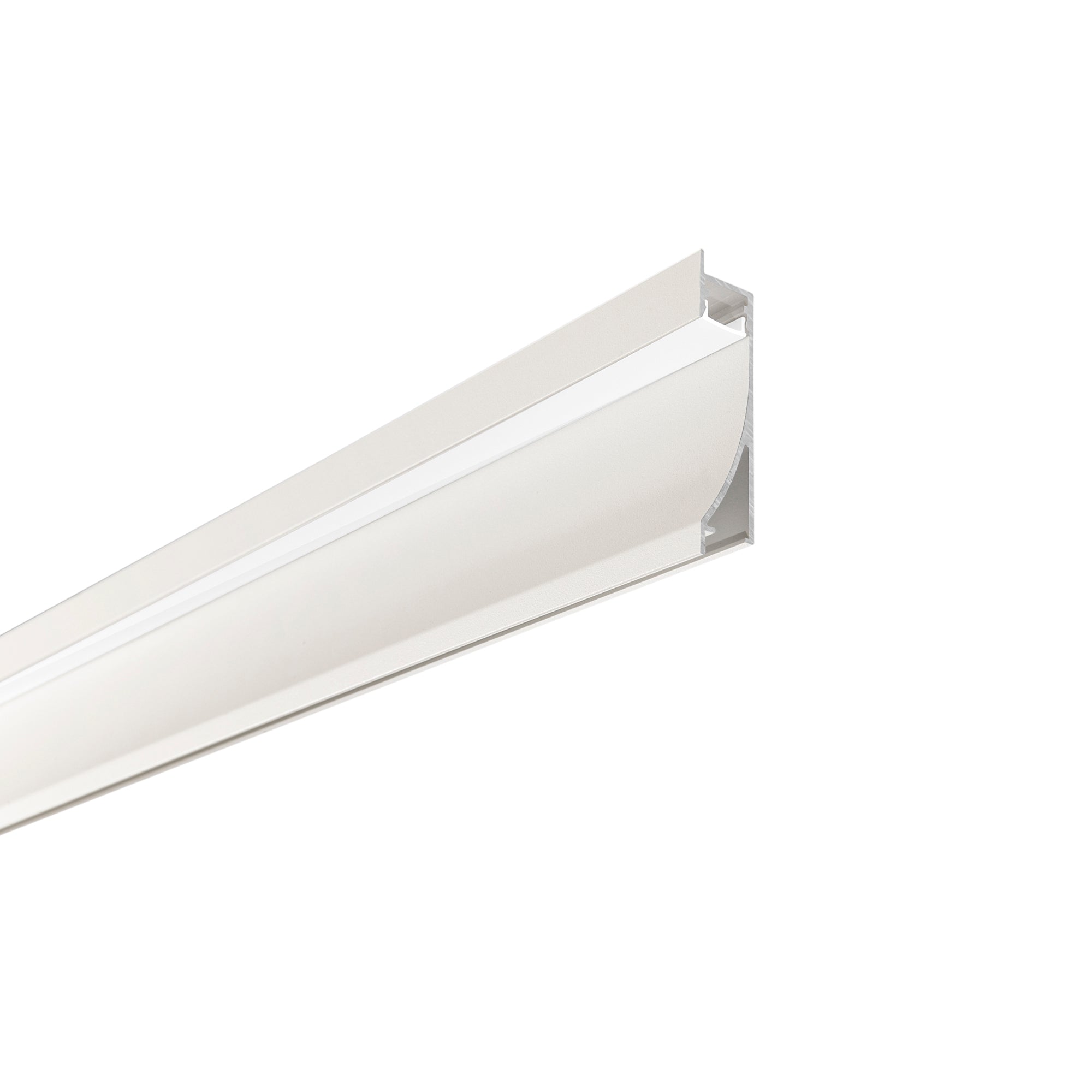 "Profilo MOP a veletta con diffusore bianco 2 m."