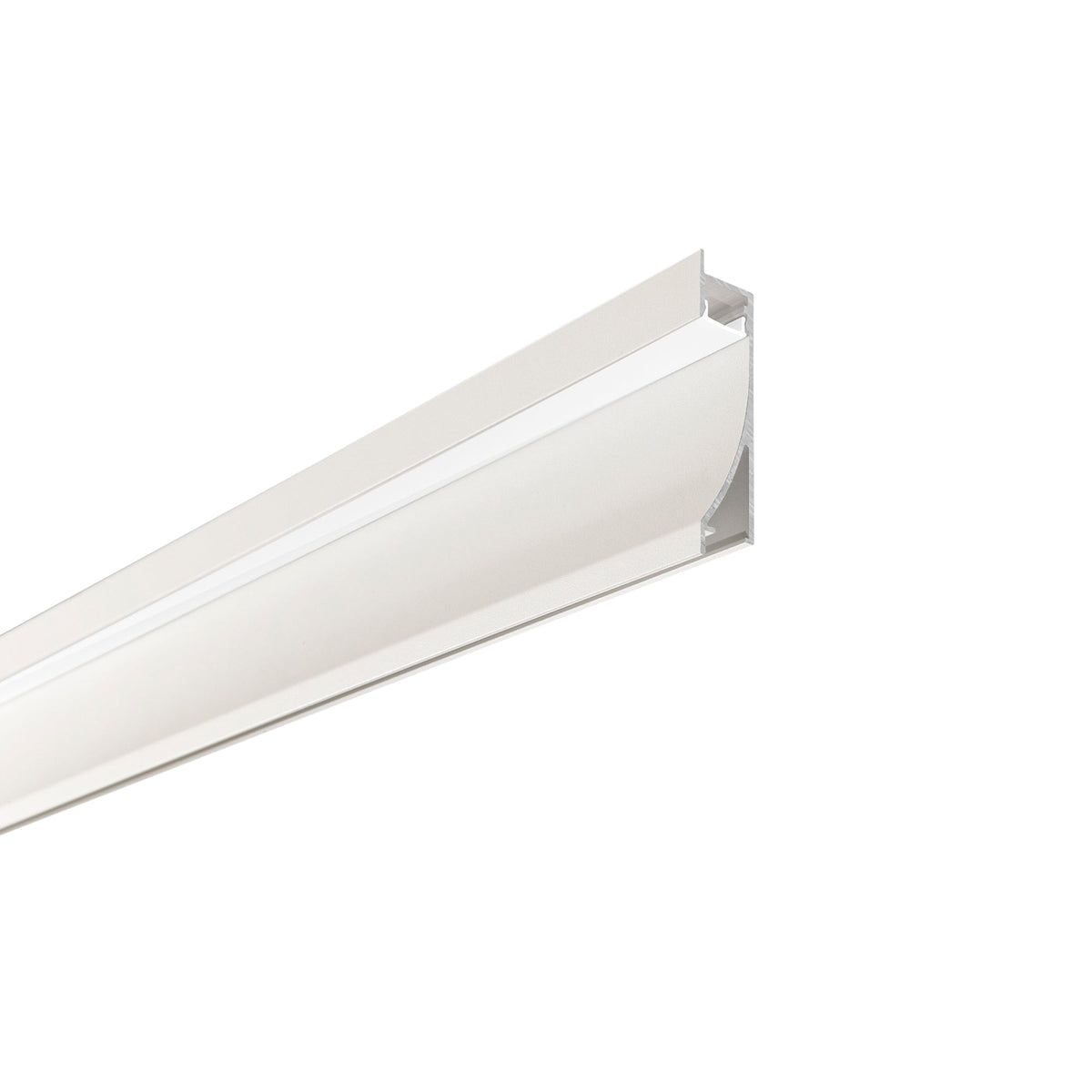 "Profilo MOP a veletta con diffusore bianco 2 m."