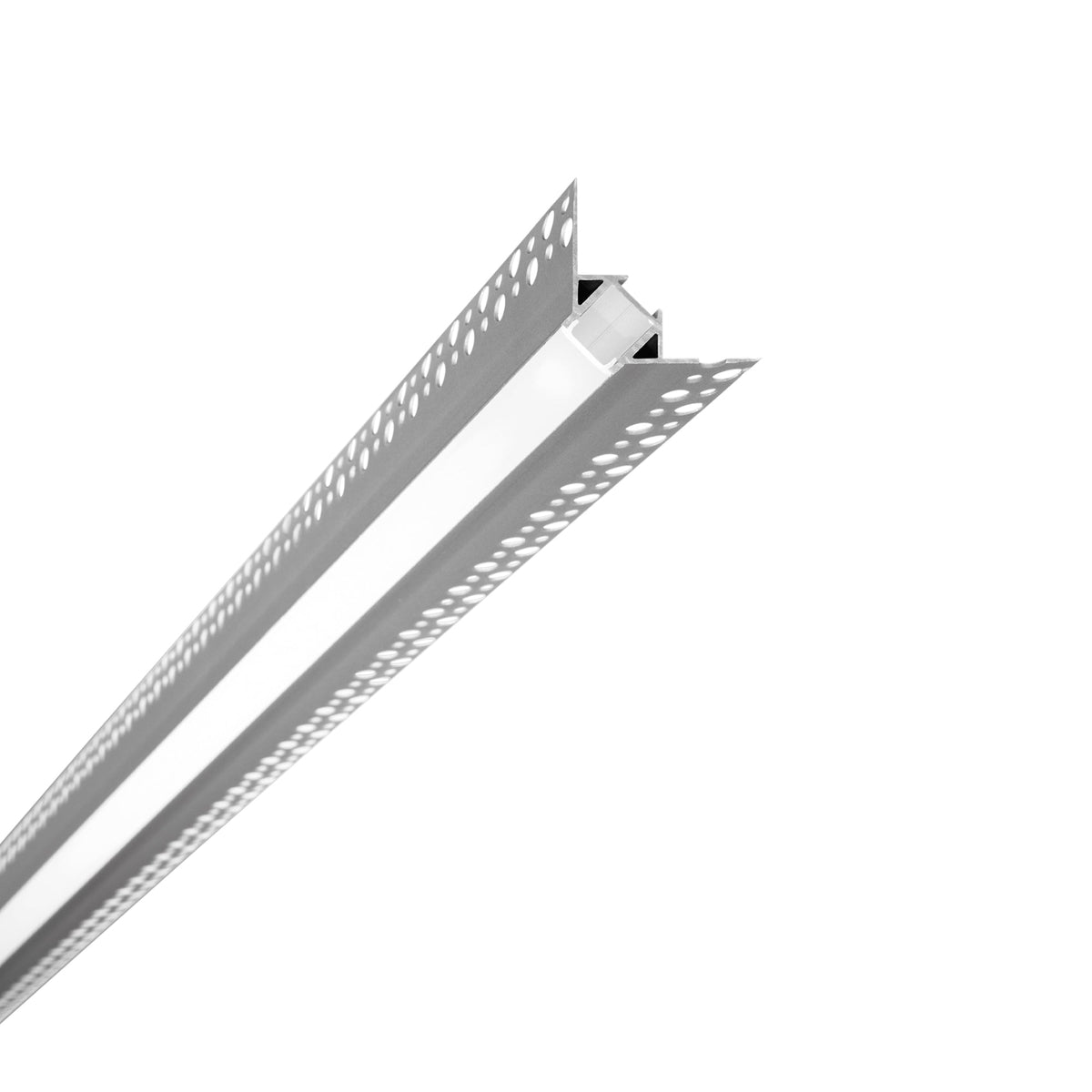 "Profilo RIDGE angolare con diffusore argento 2 m."
