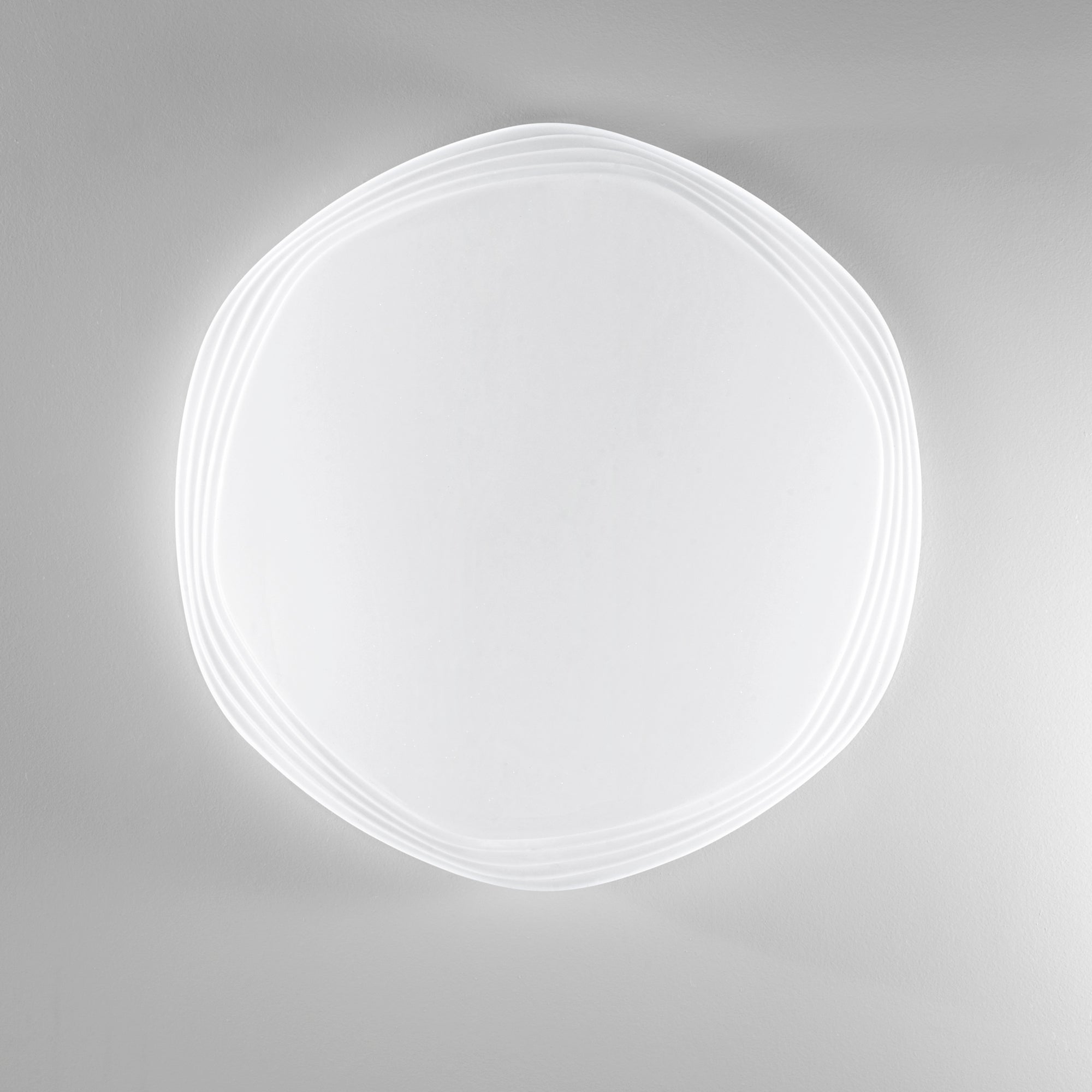 PLAFONIERA LED PSYCHE BIANCA 66W 6540LM CCT CON TELECOMANDO 80X80X7,5CM
