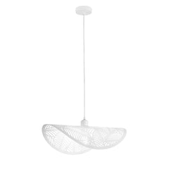 SOSPENSIONE RHEI-LEAF BIANCA 1XE27 50X30X150CM