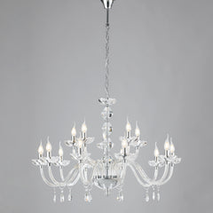 LAMPADARIO RIFLESSO CROMO 15XE14 94X140CM