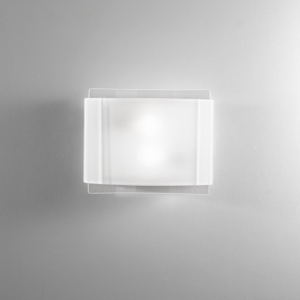 PLAFONIERA RIGHE BIANCA 2XE27 35X8X28CM