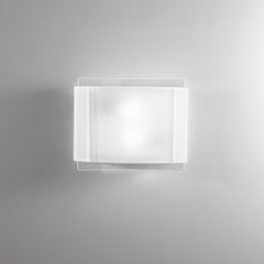 PLAFONIERA RIGHE BIANCA 2XE27 35X8X28CM