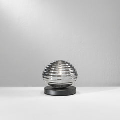 LUMETTO RIPPLE NERO/CROMO 1XE27 18X18X16,5CM
