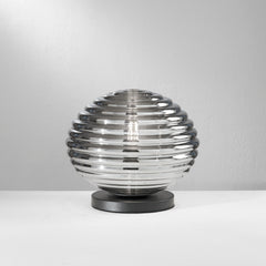 LUMETTO RIPPLE NERO 1XE27 32X32X28CM