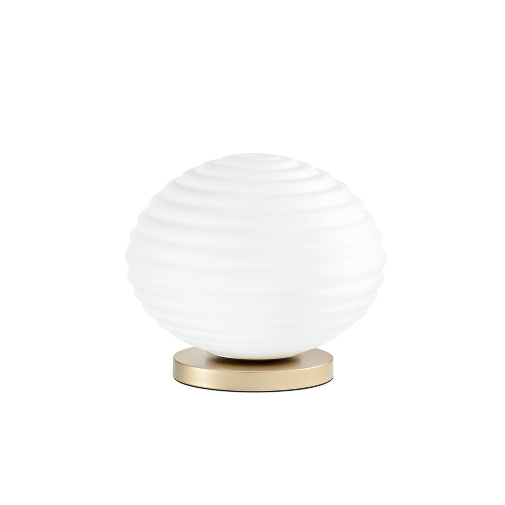 LUMETTO RIPPLE ORO 1XE27 32X32X28CM