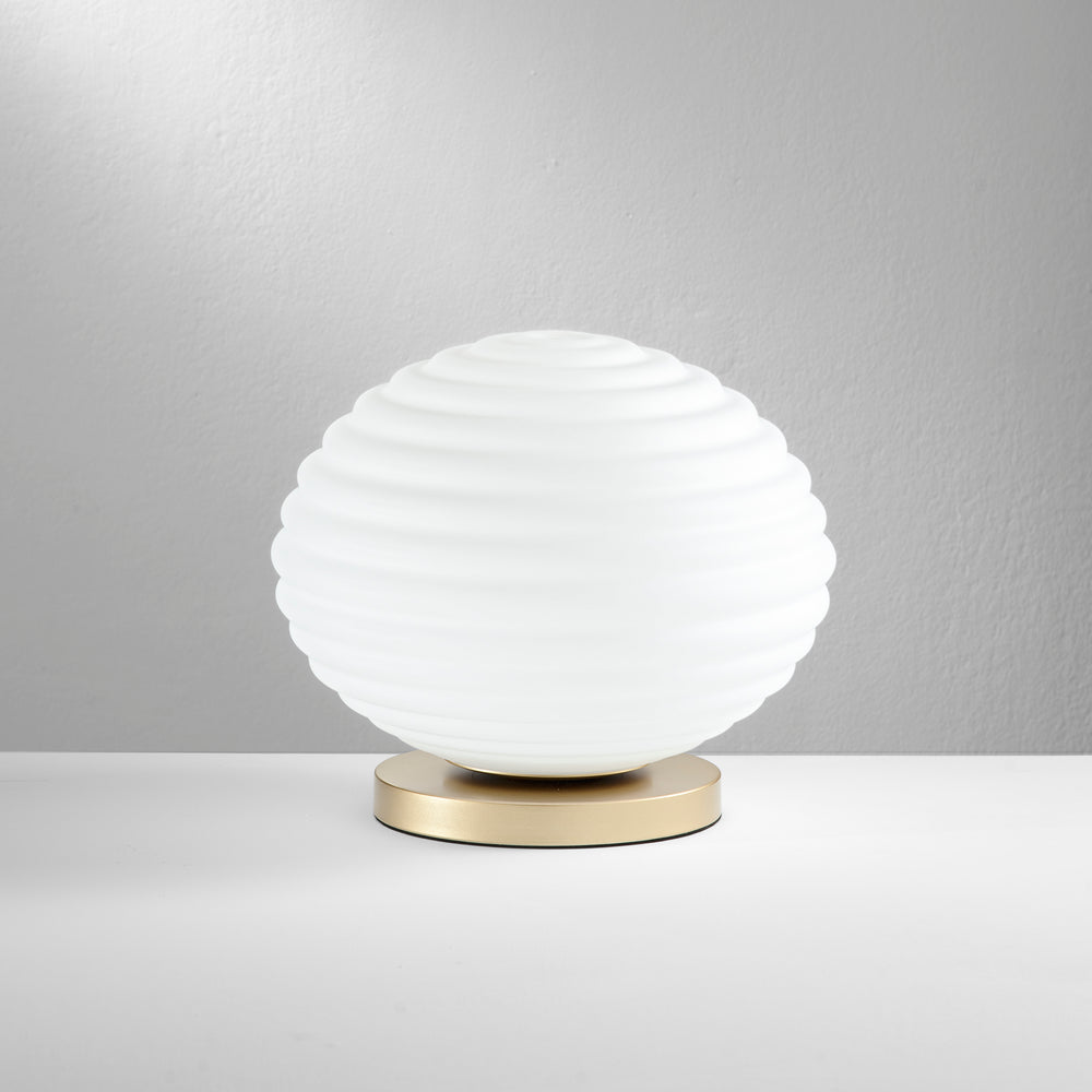 LUMETTO RIPPLE ORO 1XE27 32X32X28CM