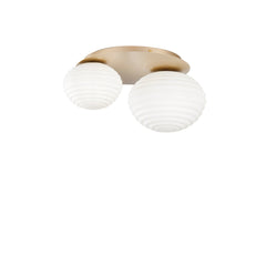 PLAFONIERA RIPPLE ORO 2XE27 45X21,5X35CM