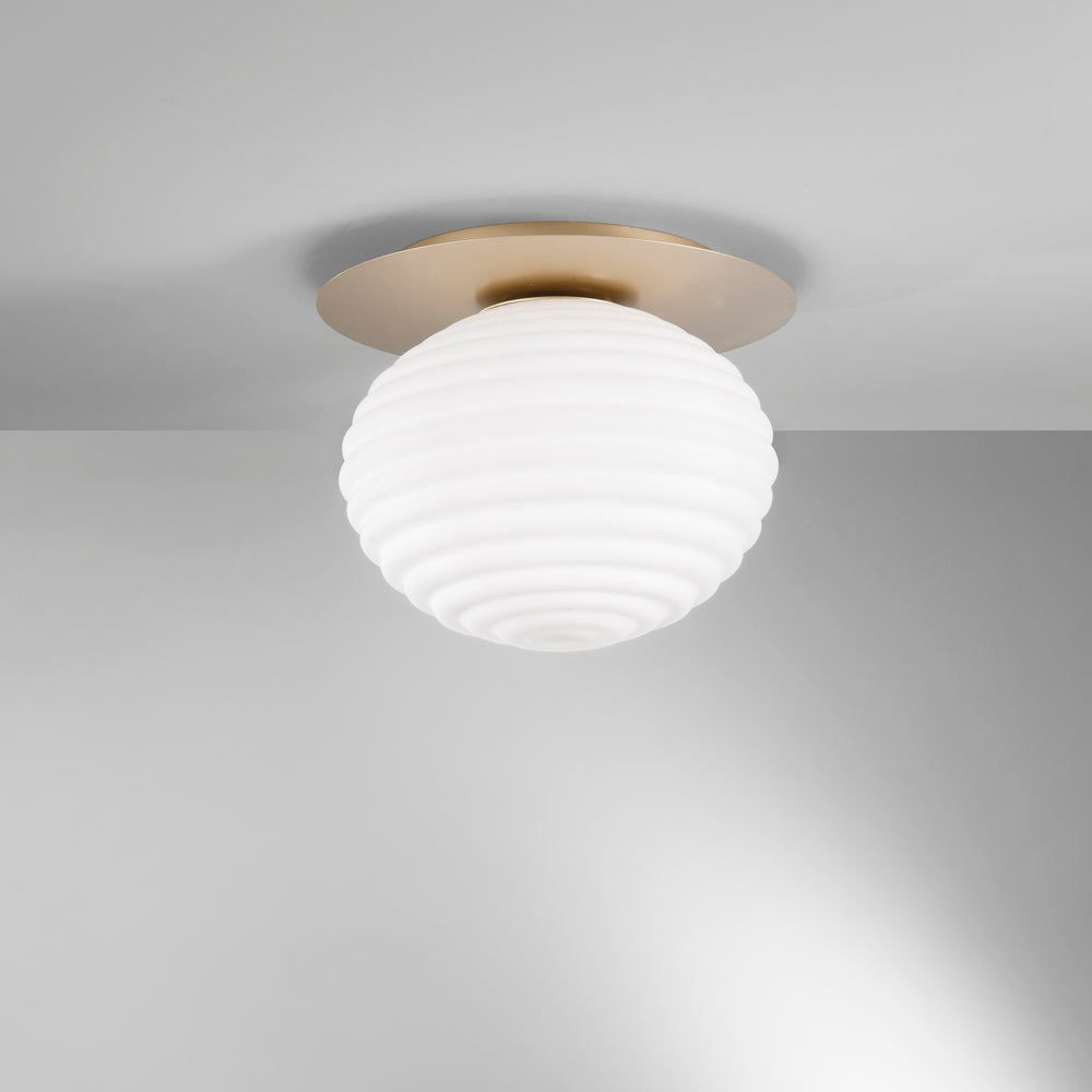 PLAFONIERA RIPPLE ORO 1XE27 35X35X28CM