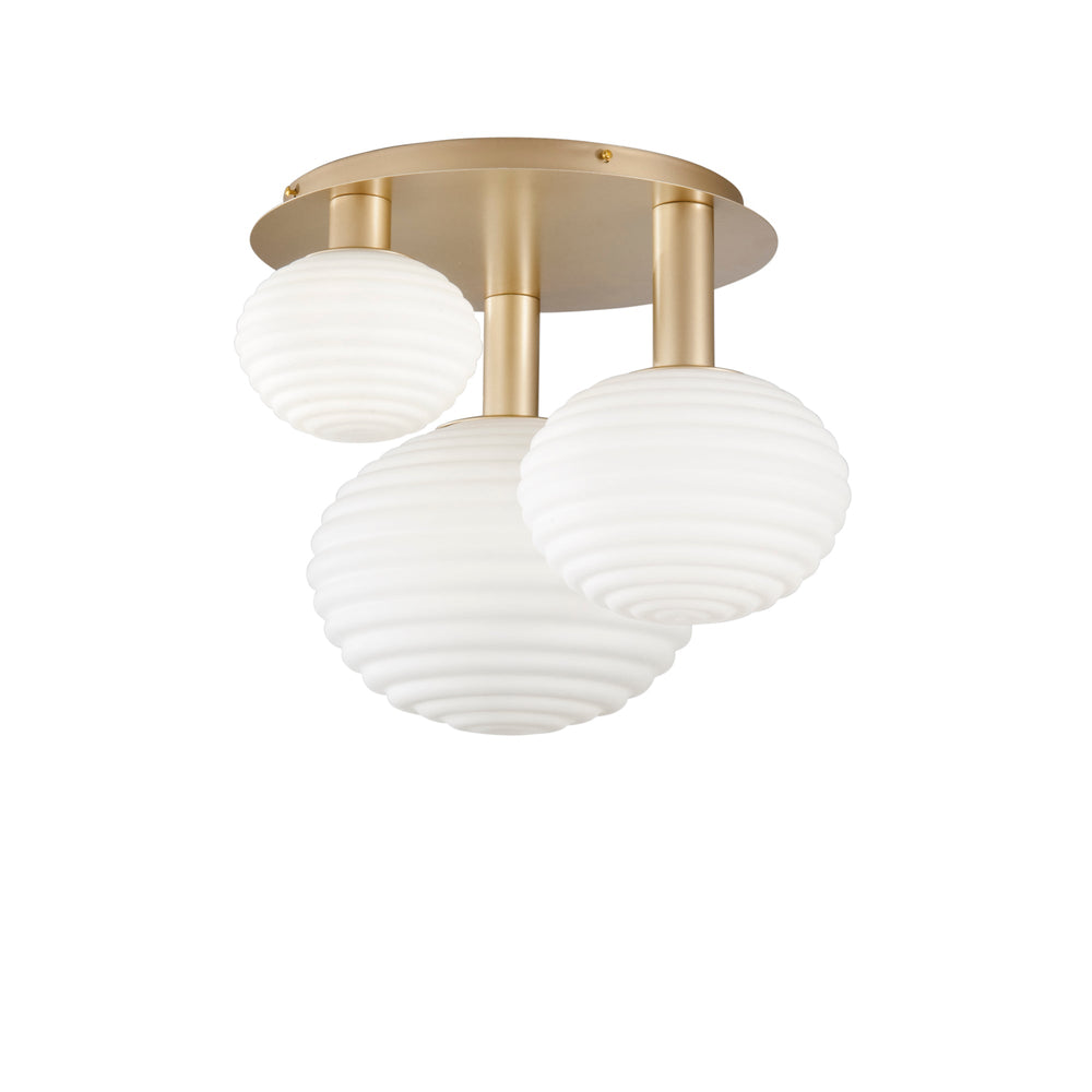 PLAFONIERA RIPPLE ORO 3XE27 53,5X39X48CM