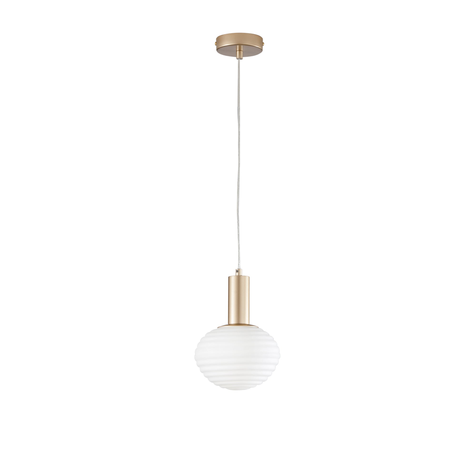 SOSPENSIONE RIPPLE ORO 1XE27 18X18X150CM
