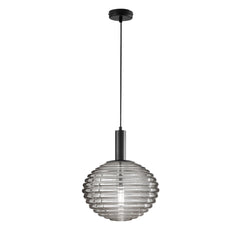 SOSPENSIONE RIPPLE NERA 1XE27 32X32X150CM