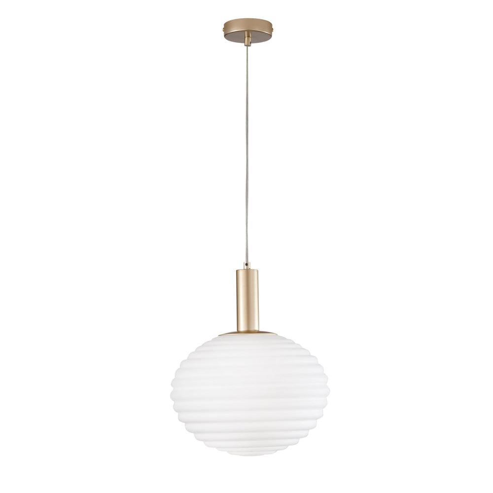 SOSPENSIONE RIPPLE ORO 1XE27 32X32X150CM