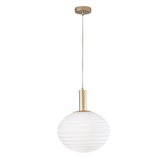 SOSPENSIONE RIPPLE ORO 1XE27 32X32X150CM