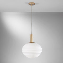 SOSPENSIONE RIPPLE ORO 1XE27 32X32X150CM