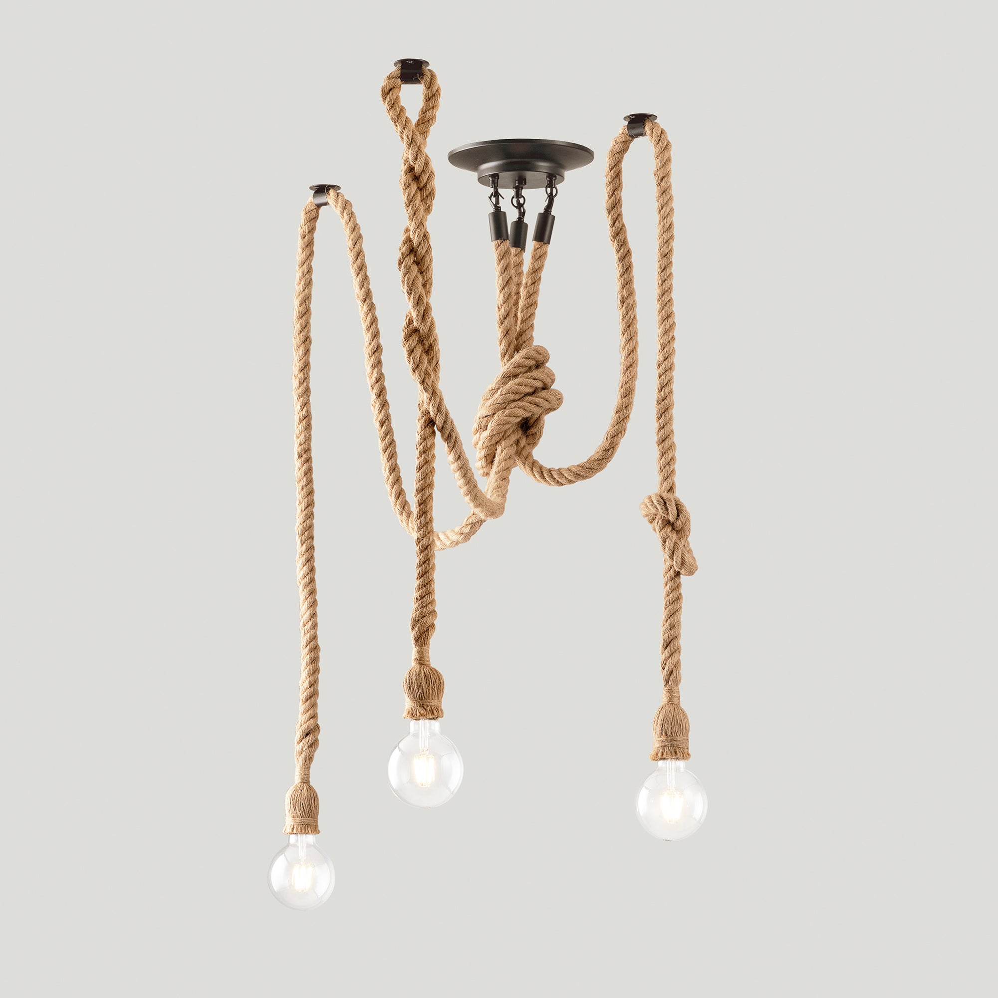 PLAFONIERA ROPE CANAPA 3XE27 250CM
