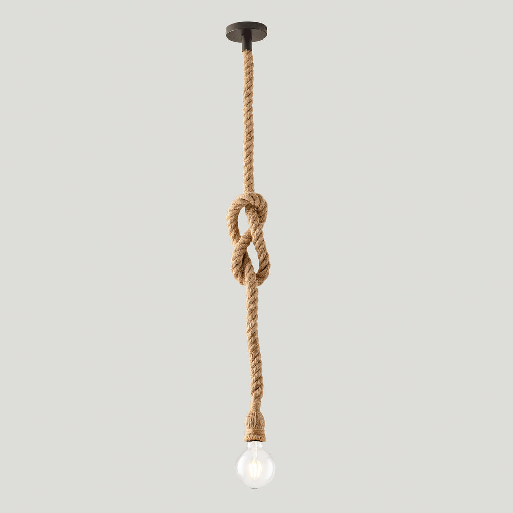 SOSPENSIONE ROPE CANAPA 1XE27 150CM