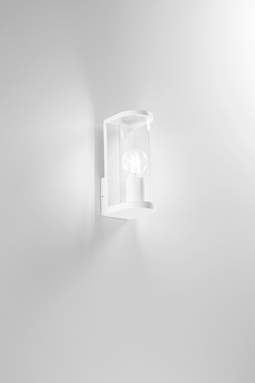 APPLIQUE ROSEN BIANCO IN ALLUMINIO+VETRO 1XE27 IP44 119X83X222MM