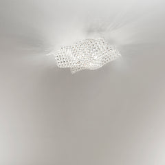 PLAFONIERA RUMBA TRASPARENTE 4XG9 44X44X12CM