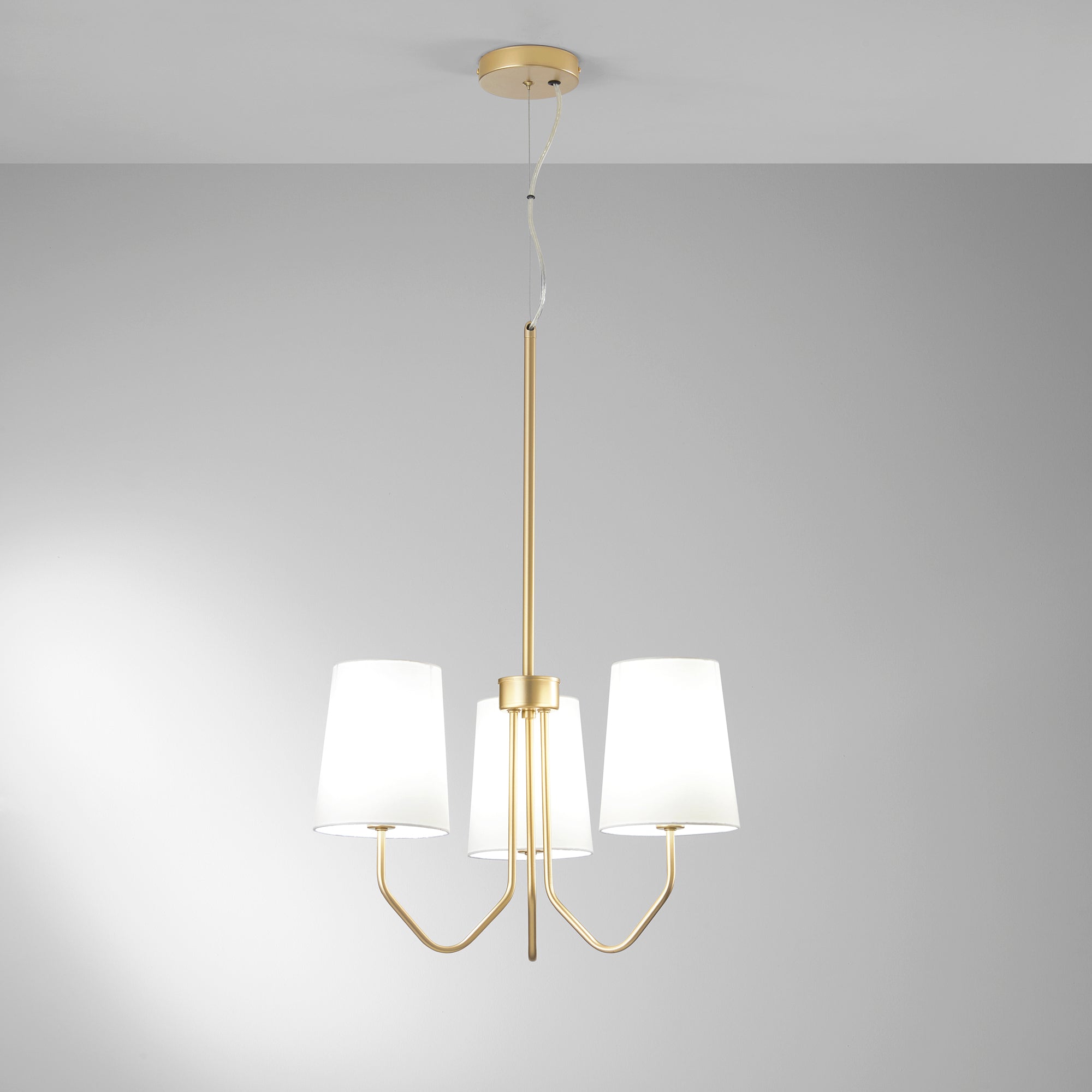 SOSPENSIONE SALLY ORO 3XE14 50X150CM