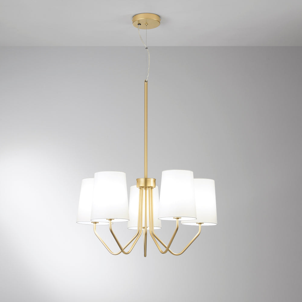 SOSPENSIONE SALLY ORO 5XE14 60X150CM