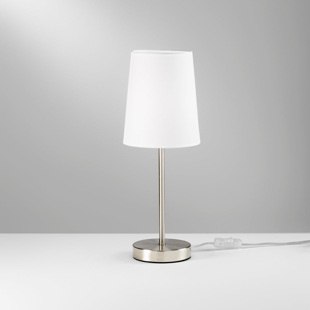 LAMPADA DA TAVOLO SALLY NICKEL 1XE14 15X15X41,8CM