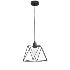 "Sospensione SANTANA in metallo nero h 120cm."