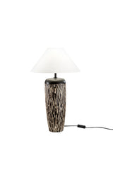 "Lampada da tavolo Savana in ceramica decorata"