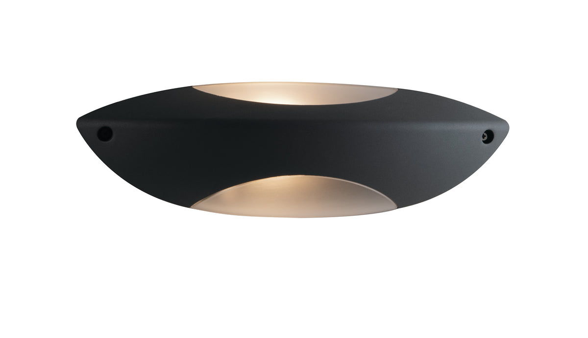"Applique da esterno SEATTLE in alluminio antracite con luce biemissione"