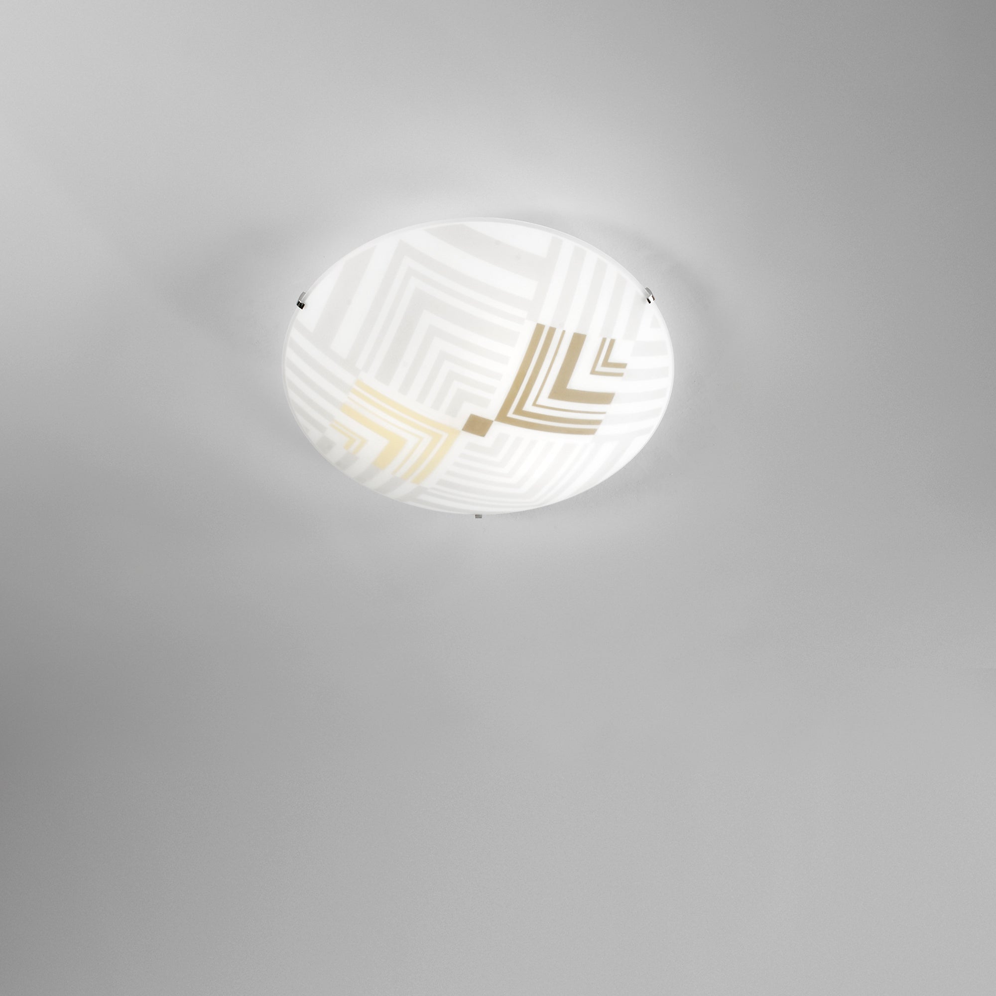 PLAFONIERA SEVENTY BIANCA 3XE27 40X40X11,3CM