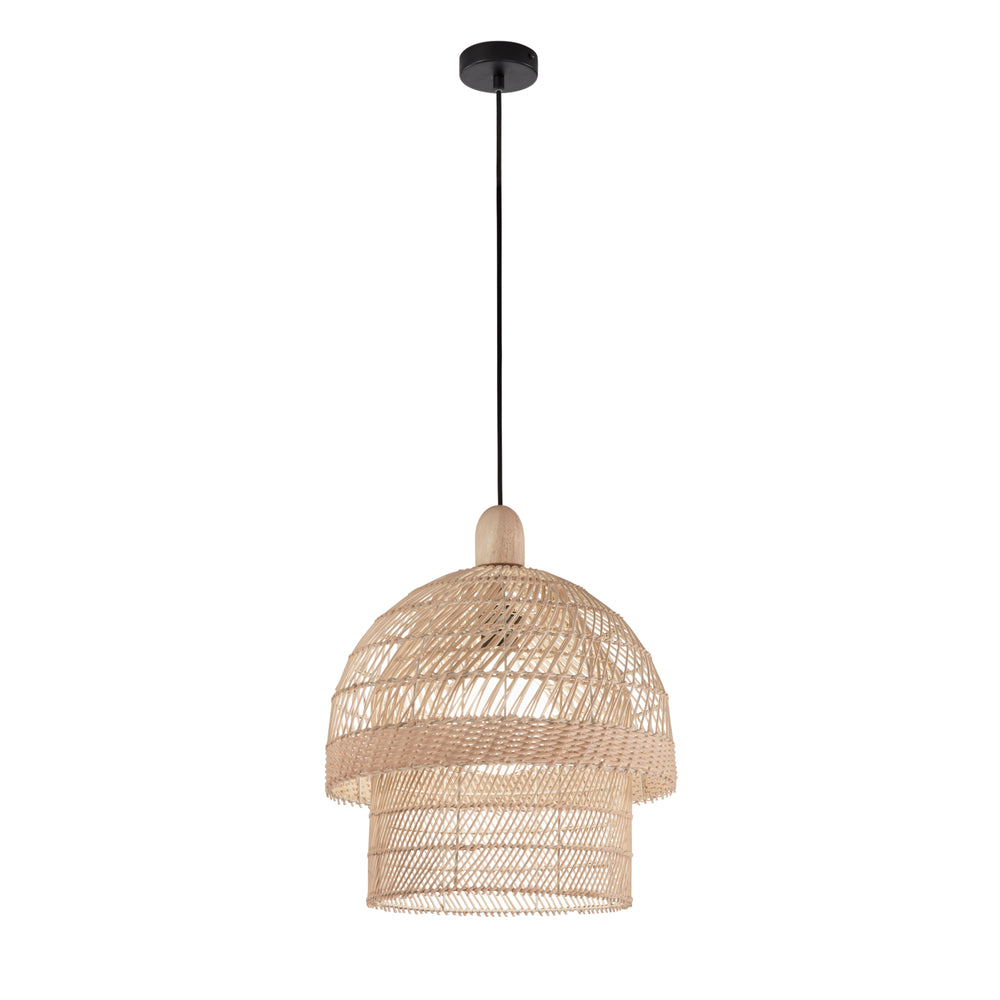 SOSPENSIONE SIBILLA LEGNO 1XE27 40X40X192,5CM