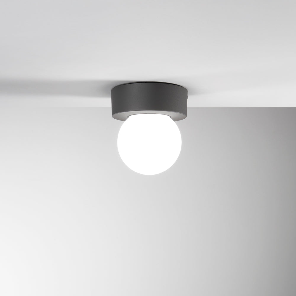 PLAFONIERA SKITTLE ANTRACITE 1XE27 IP54 18X19,2CM