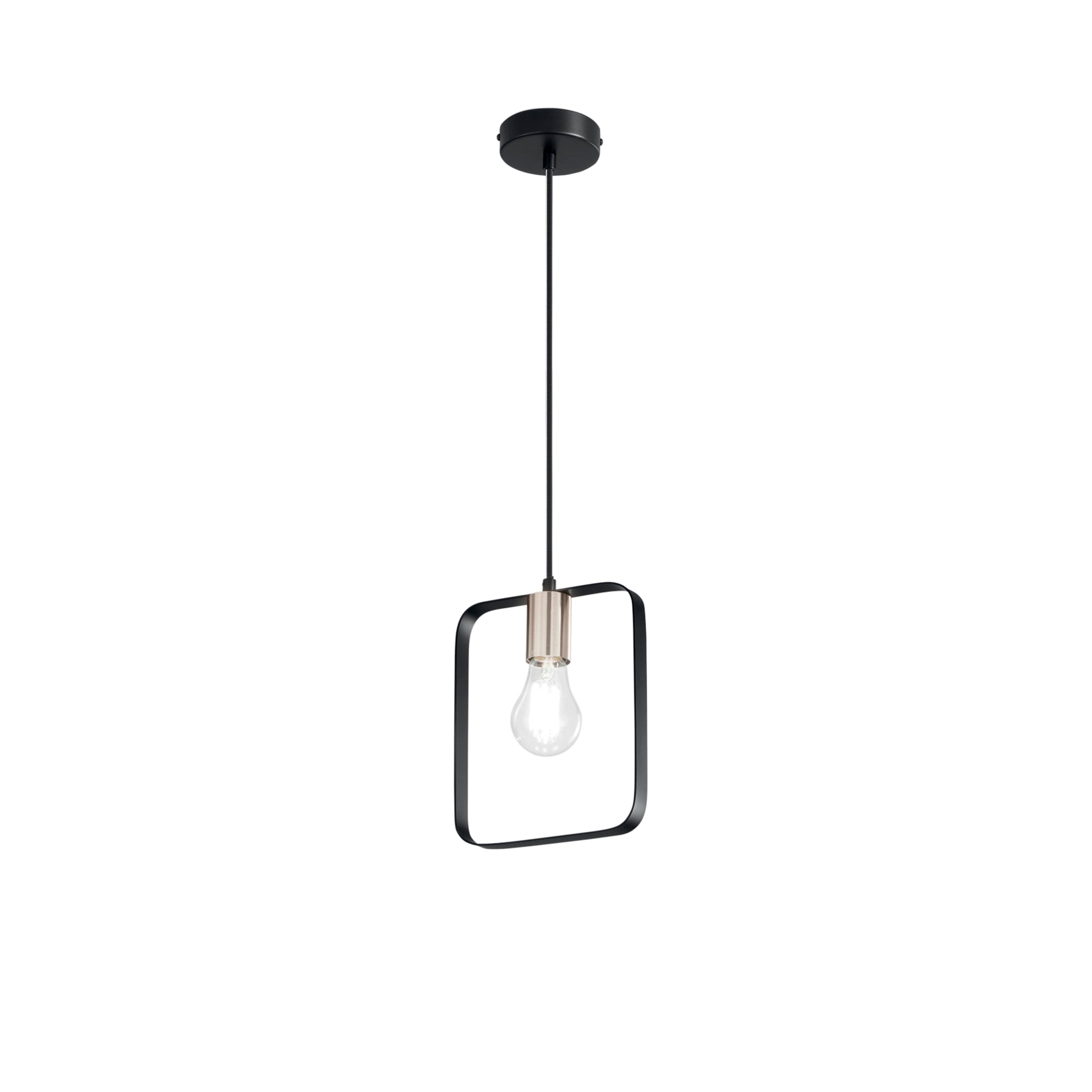 SOSPENSIONE SMITH NERA/ORO 1XE27 19,5X10X160CM