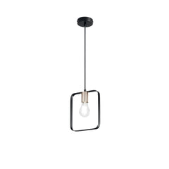 SOSPENSIONE SMITH NERA/ORO 1XE27 19,5X10X160CM