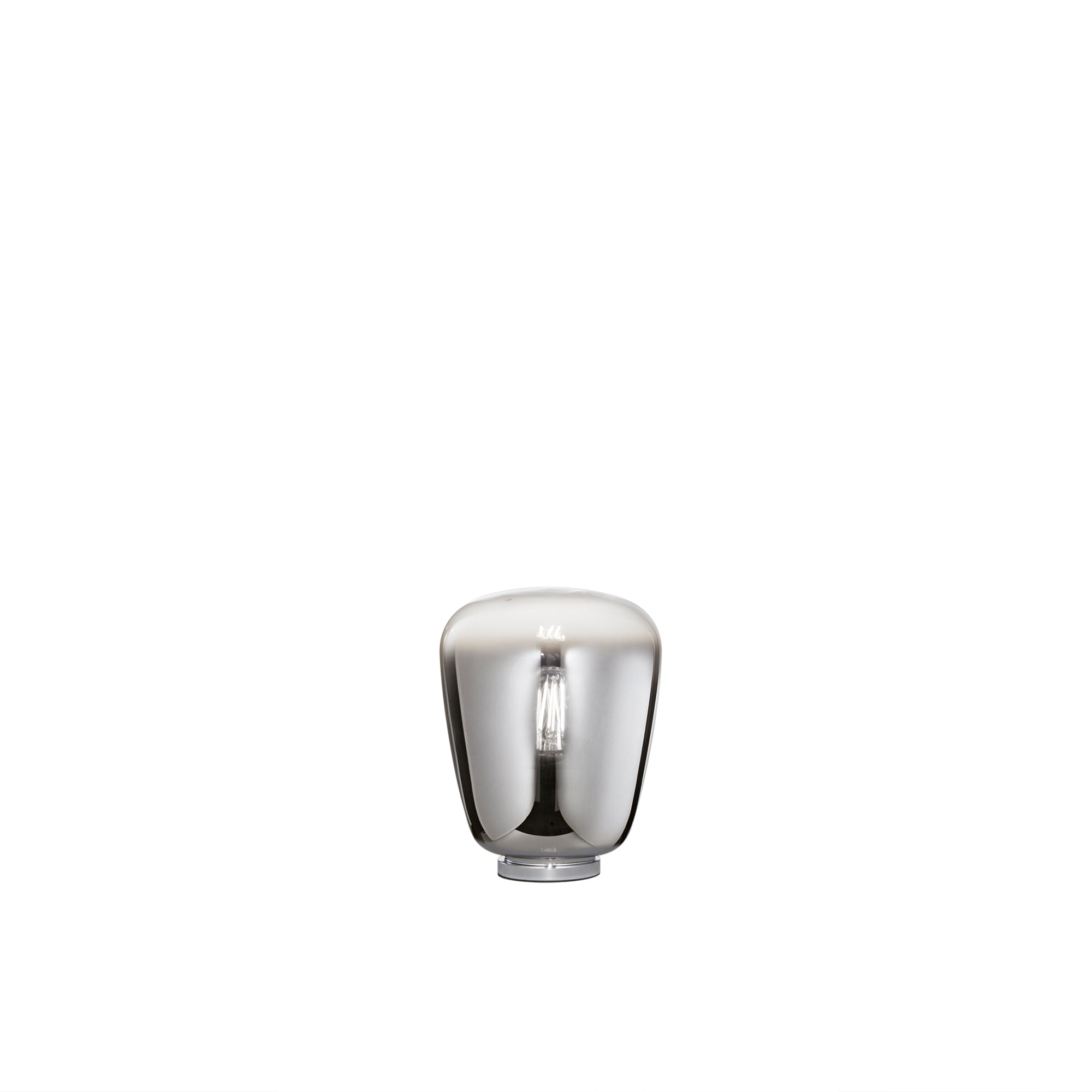 LUME SMOKE CROMO 1XE27 19,7X25CM