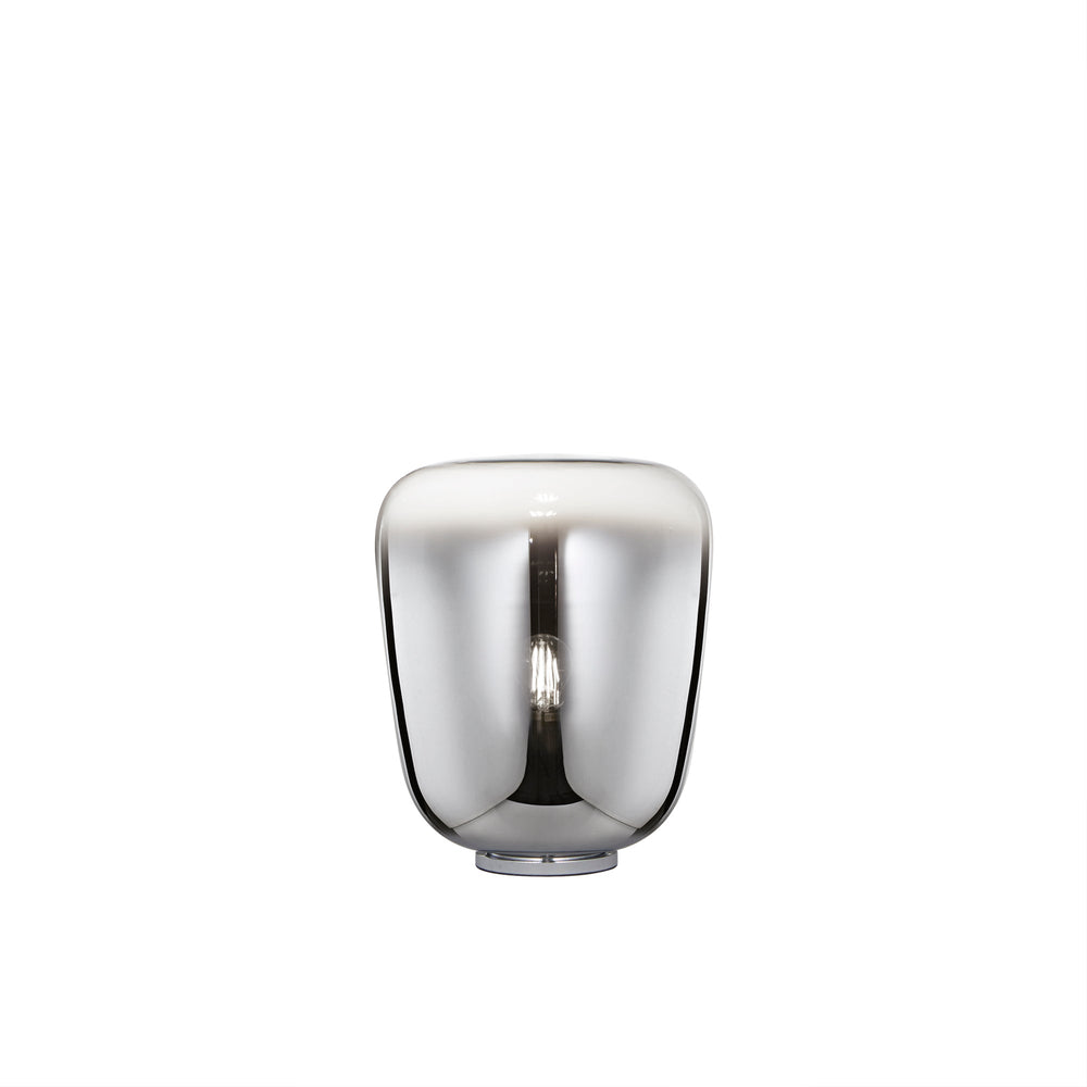 LUME SMOKE CROMO 1XE27 33X39,8CM