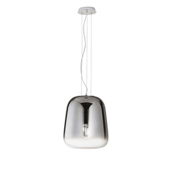 SOSPENSIONE SMOKE CROMO LED 1XE27 34X150CM