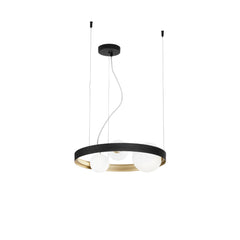 SOSPENSIONE SONETTO NERA/ORO 3XG9 45X4X150CM