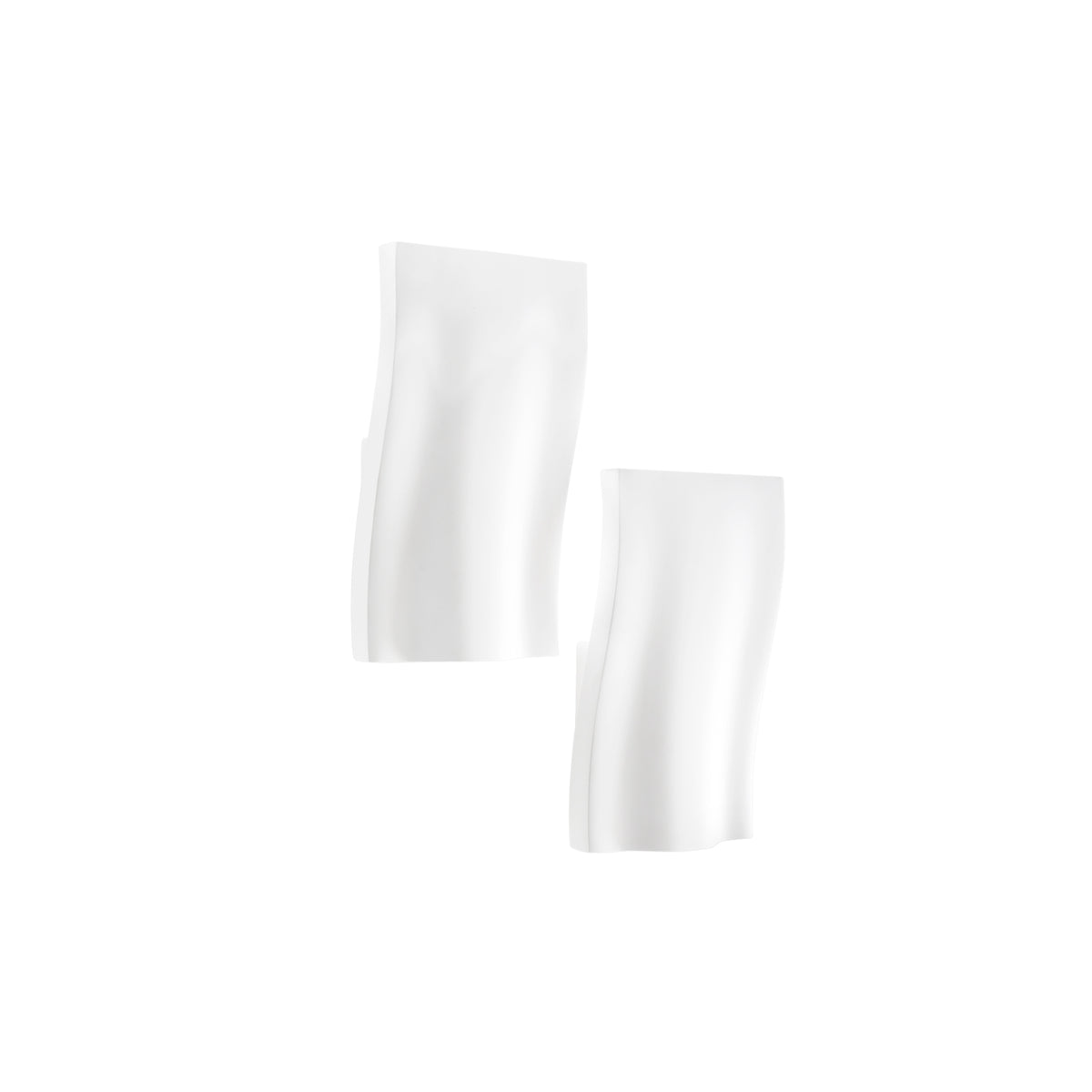 "Applique SOUL in gesso bianco verniciabile"