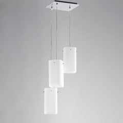SOSPENSIONE SQUARE BIANCA 3XE27 25X25X23CM