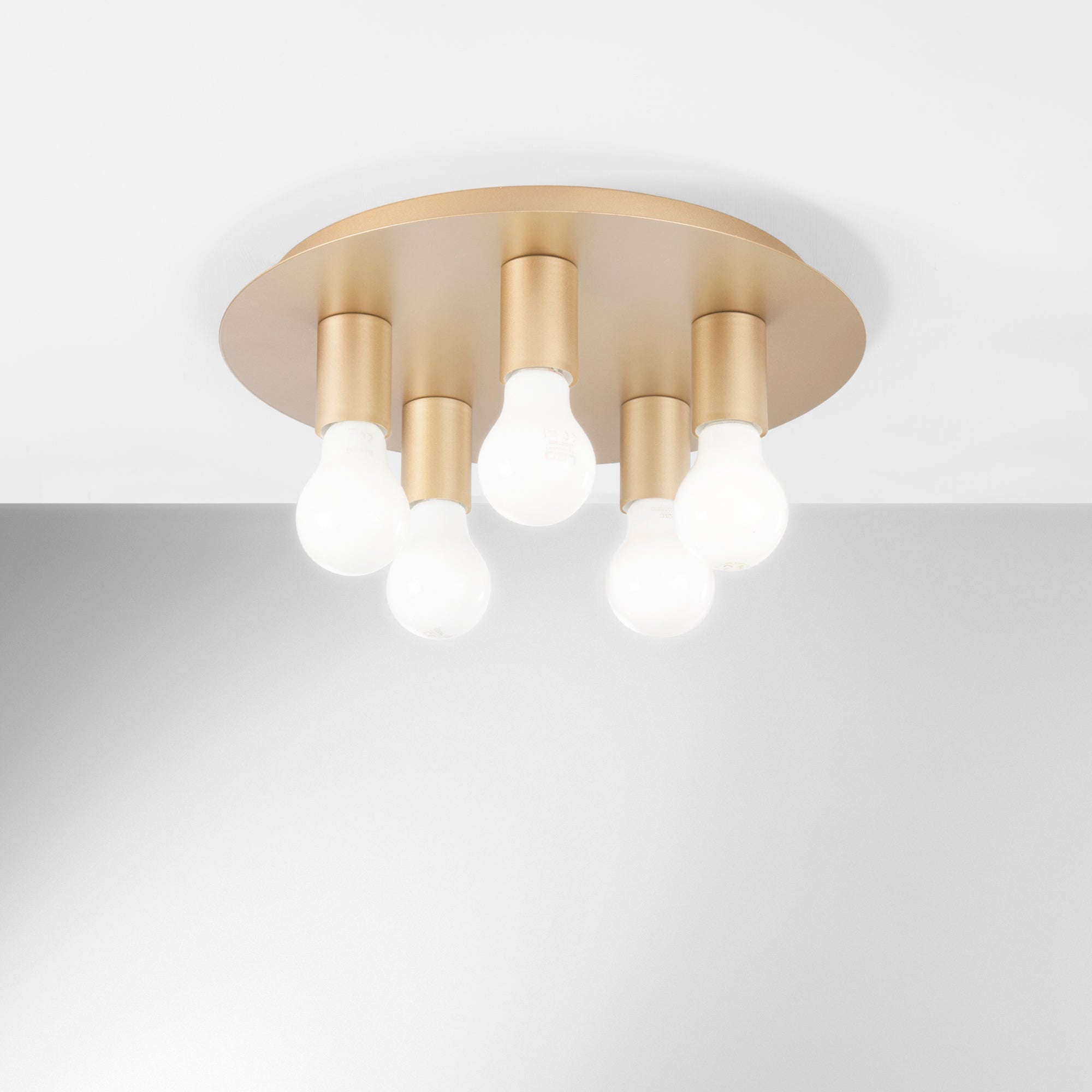 PLAFONIERA STRIKE ORO 5XE27 35X35X86CM