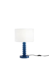 LUME SULTAN BLU IN METALLO+VELLUTO 1XE27 15W, LAMP. Dia30XH20CM, STRTTURA 30X30X45.5CM
