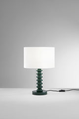 LUME SULTAN VERDE IN METALLO+VELLUTO 1XE27 15W, LAMP. Dia30XH20CM, STRTTURA 30X30X45.5CM