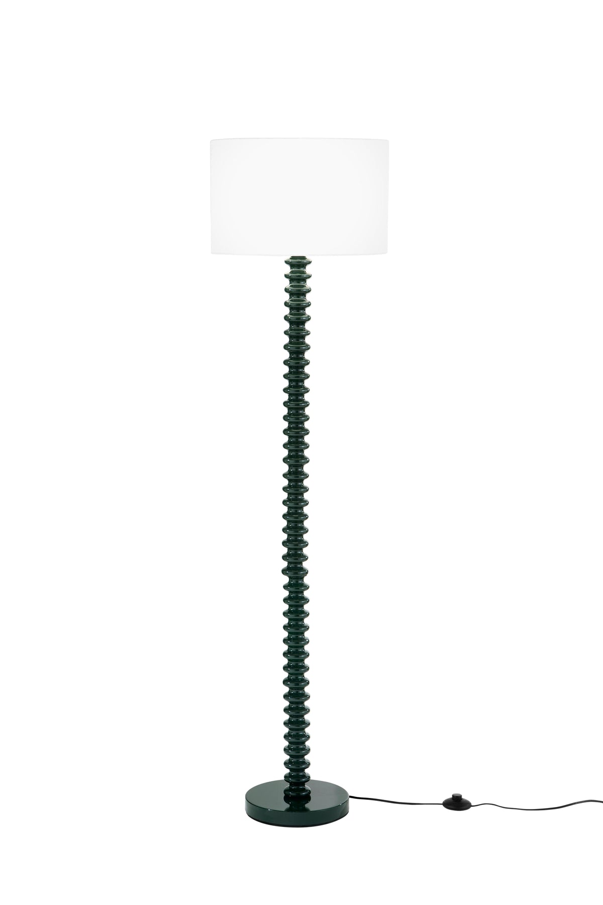 PIANTANA SULTAN VERDE IN METALLO+VELLUTO 1XE27 15W, LAMP. Dia40XH20CM, STRTTURA 40X40X153CM
